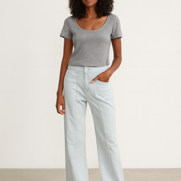 Wide leg jeans